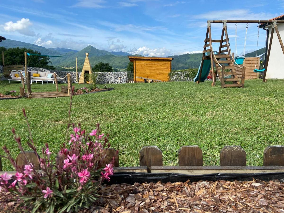 Villa Jacuzzi, Terrain De Petanque Et Aire De Jeux Vue Sur Les Pyrenees Seilhan Eksteriør bilde